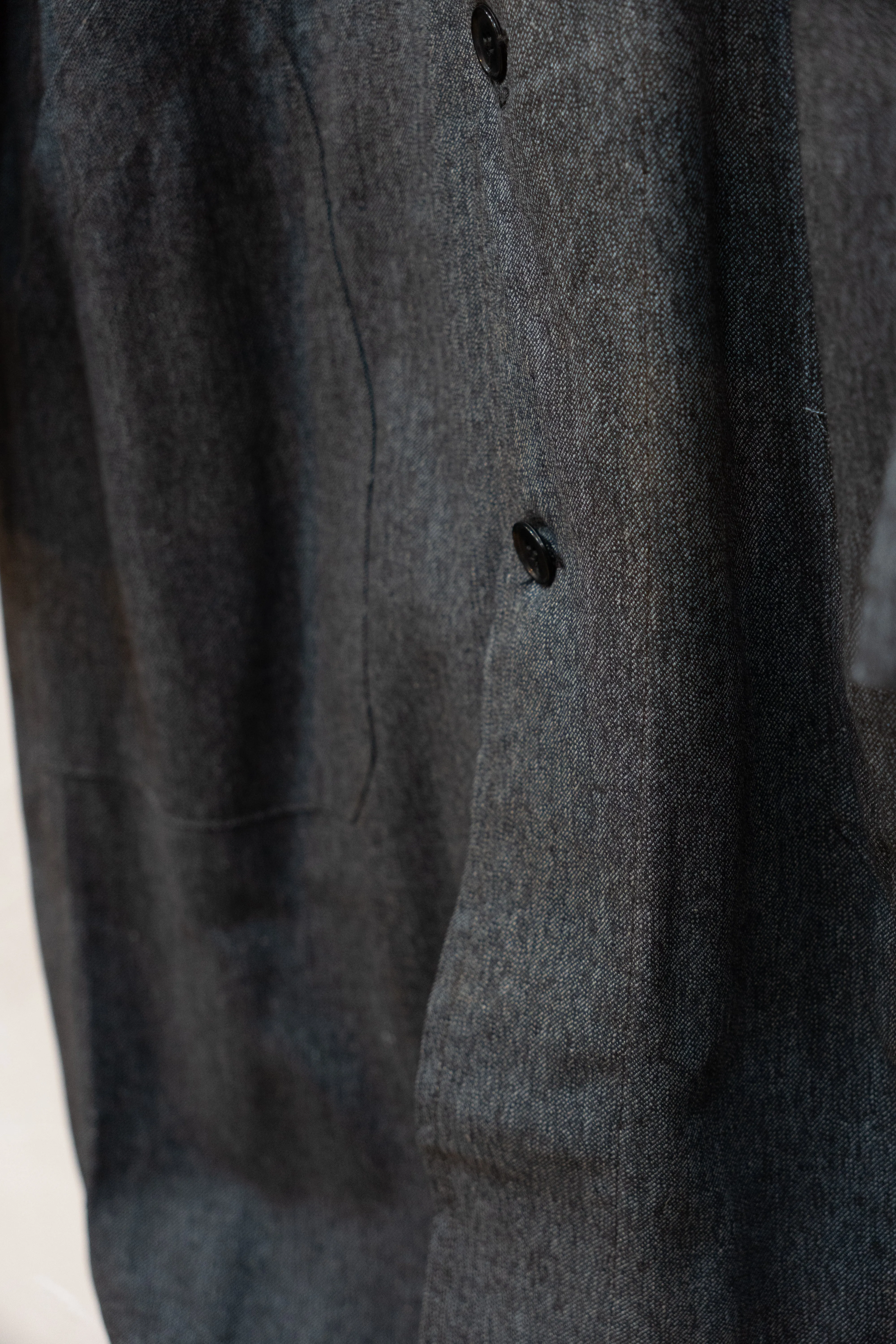 50-60s Black Chambray AtelierCoat "AU MOLINEL" DEAD STOCK
