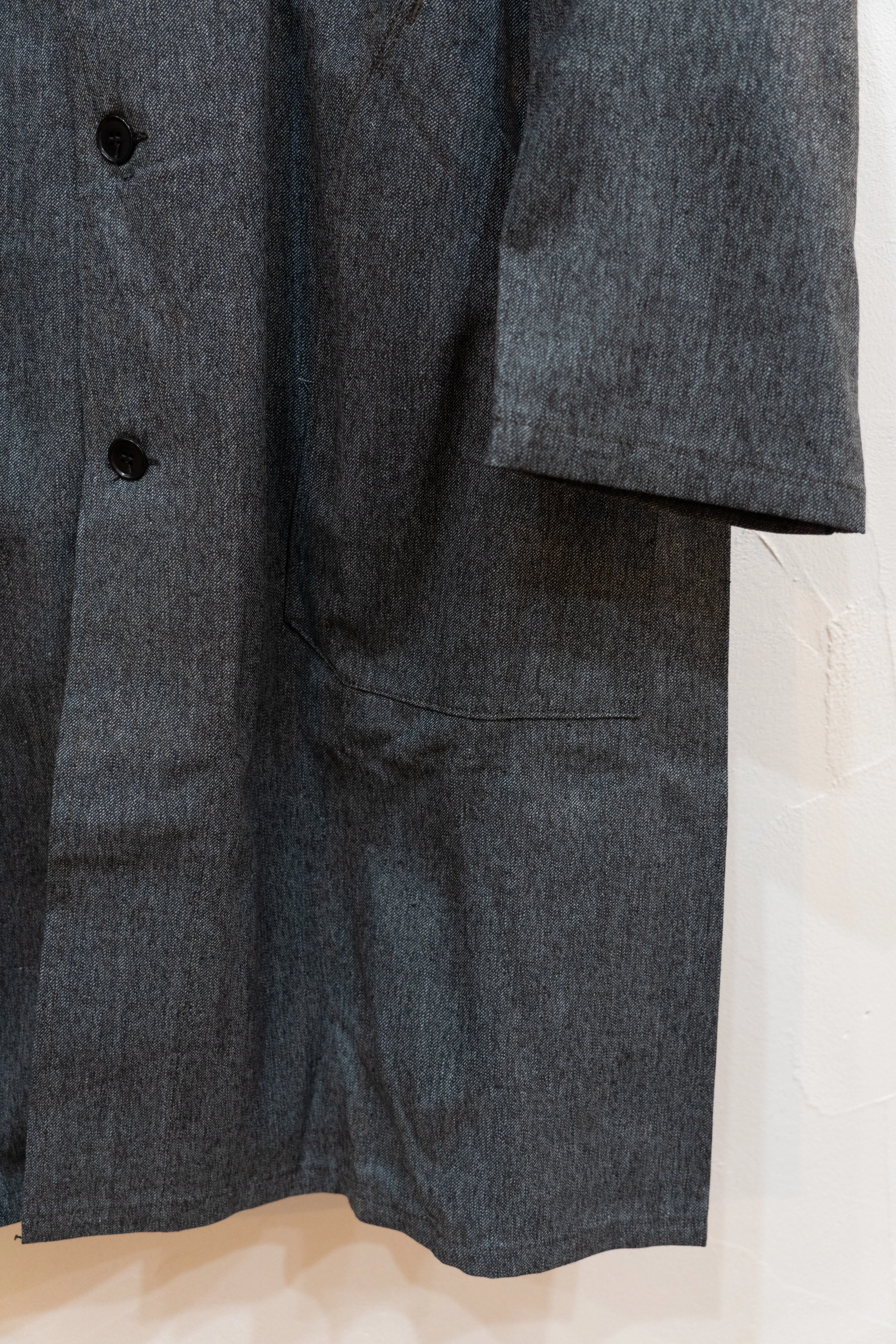 50-60s Black Chambray AtelierCoat "AU MOLINEL" DEAD STOCK