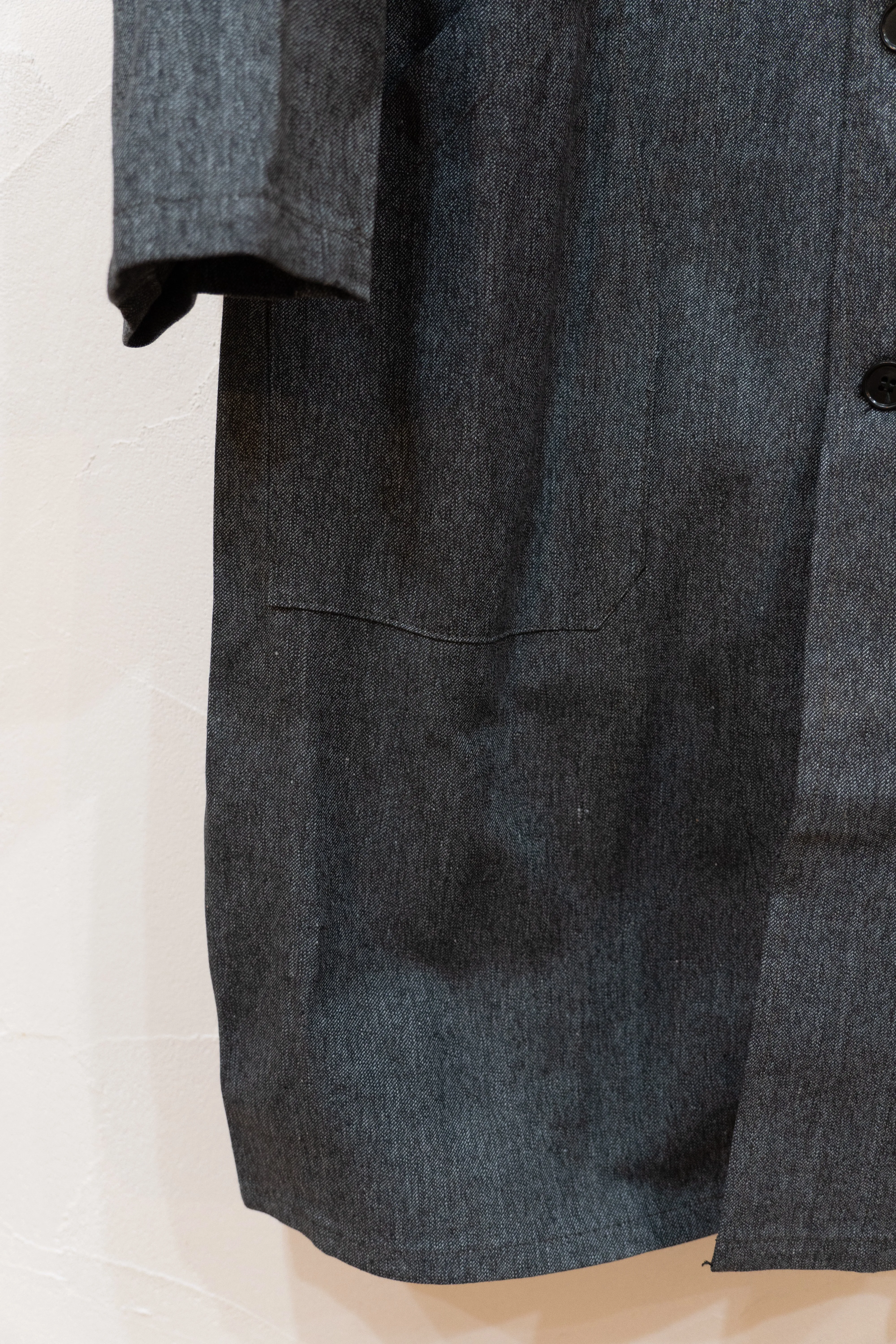 50-60s Black Chambray AtelierCoat "AU MOLINEL" DEAD STOCK