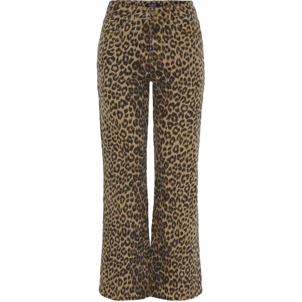 Betsy High Waisted Jeans Leopard