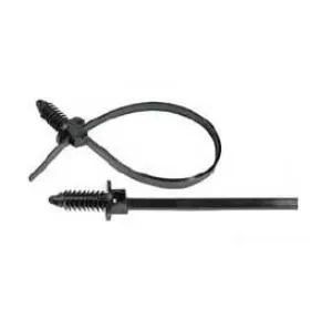 Black Fir Tree Cable Tie, 7.5", 50lb, 25 pack