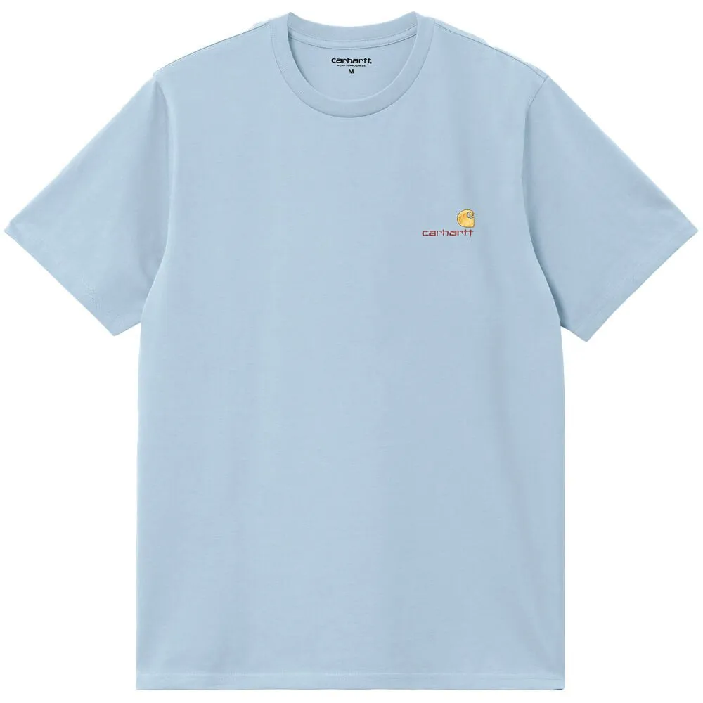 Carhartt WIP American Script Tee Frosted Blue