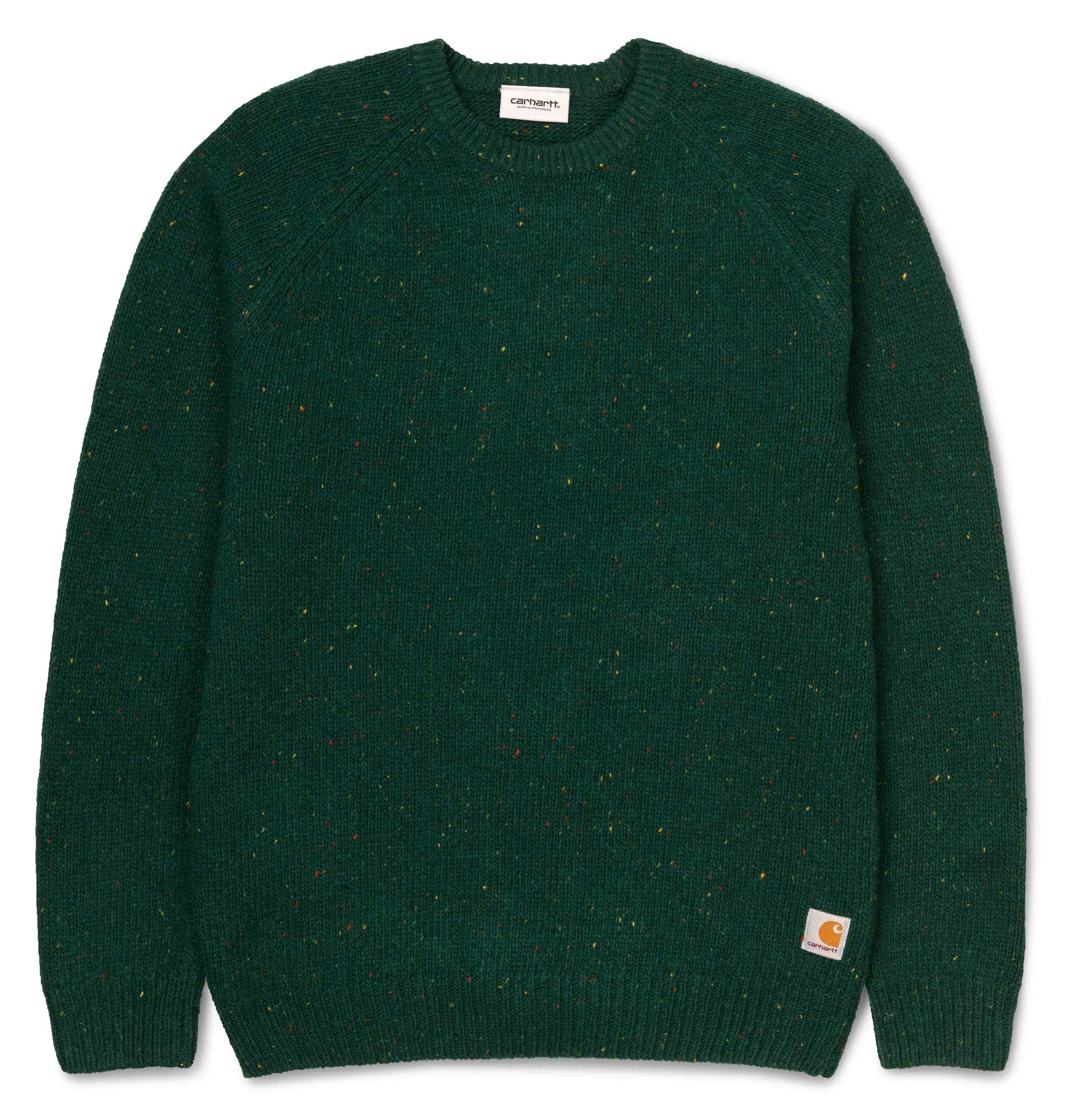 Carhartt WIP Anglistic Sweater – Dark Fir Heather