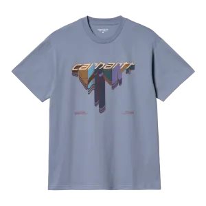 Carhartt WIP S/S Diagram Script T-Shirt - Bay Blue