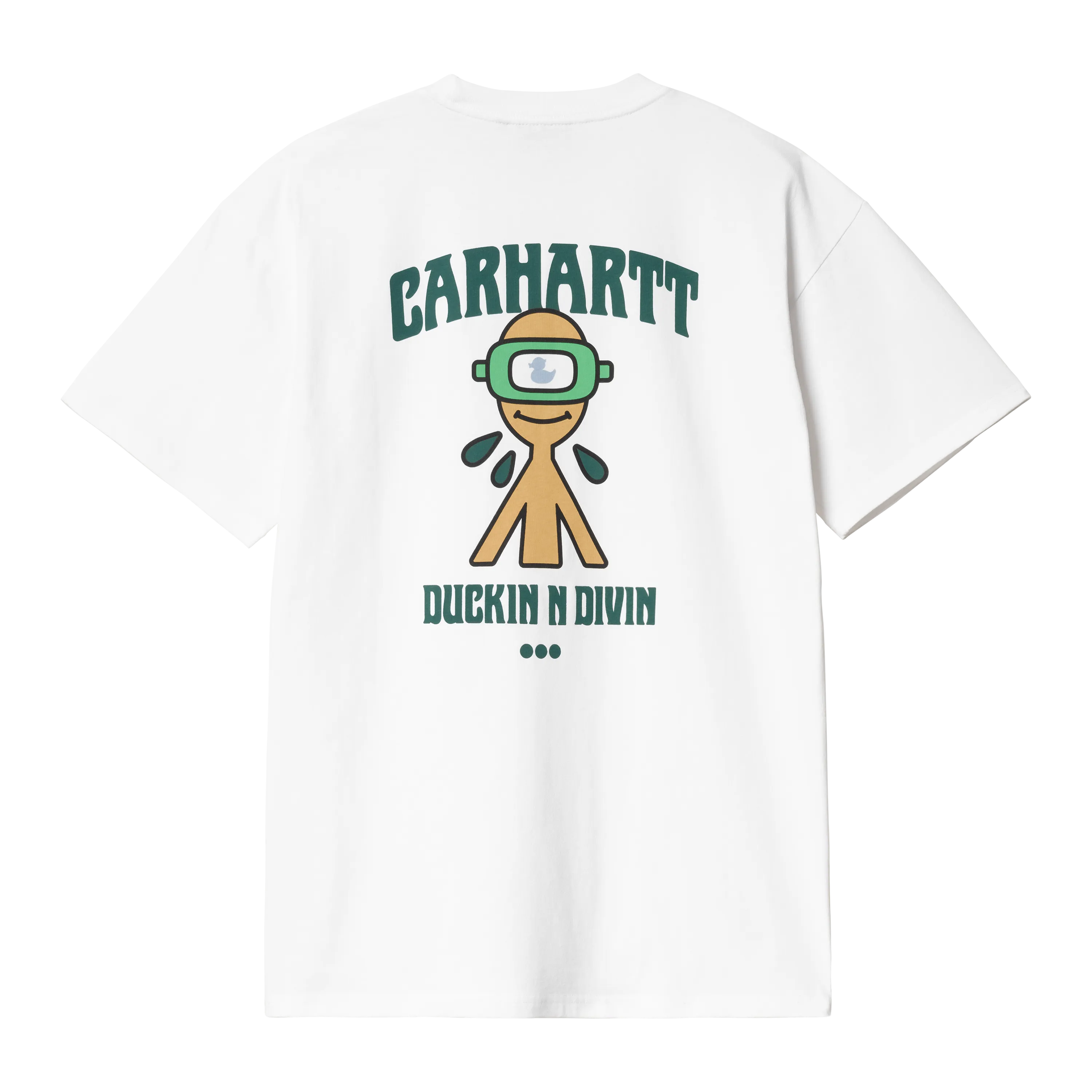 Carhartt WIP S/S Duckin' T-Shirt - White Garment Dyed