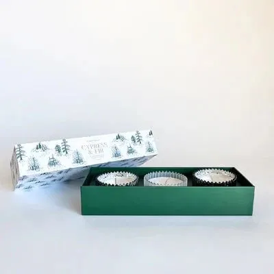 Cypress Fir Holiday 2oz Candle Set of 3