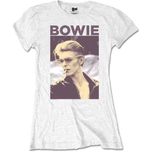 David Bowie Ladies T Shirt - Smoking