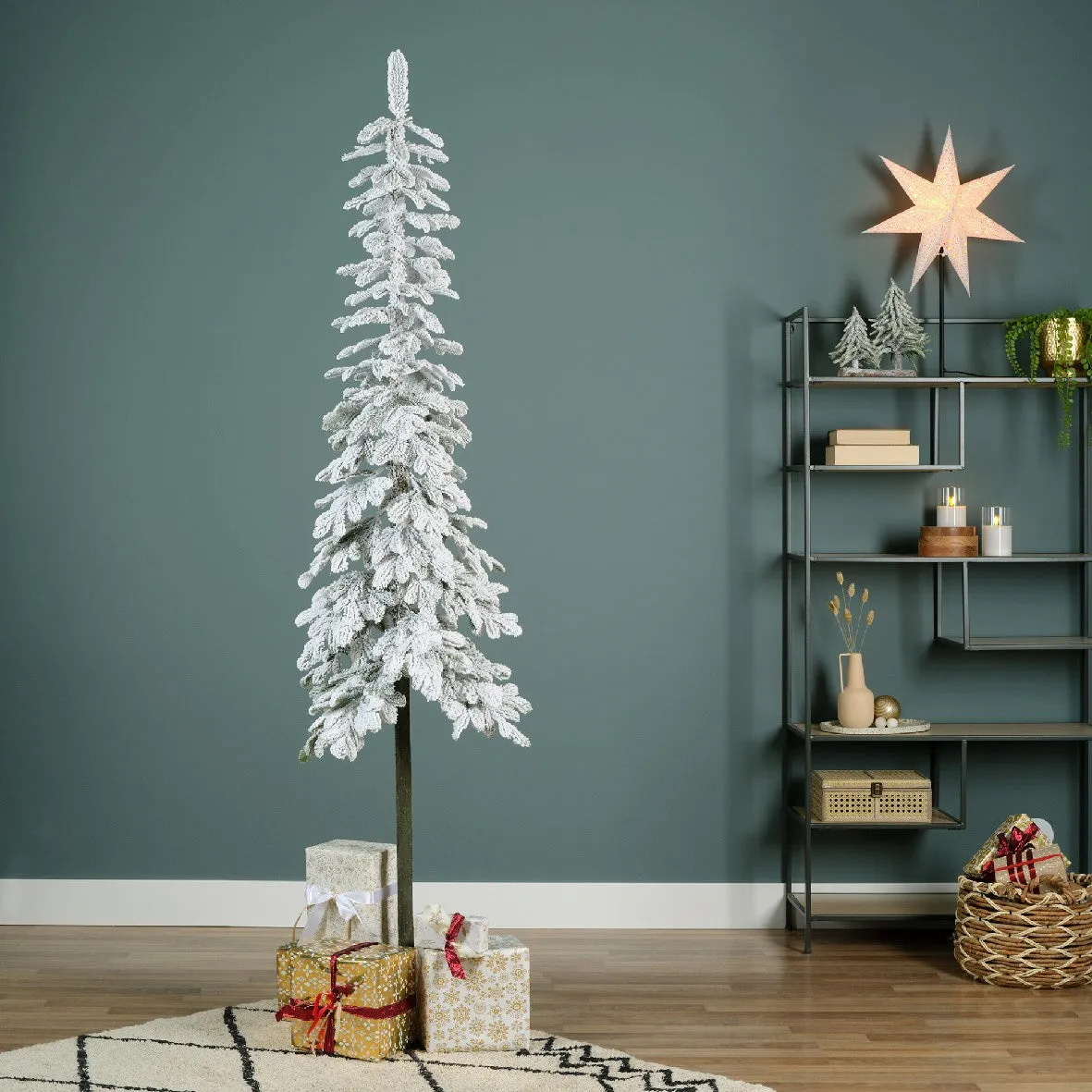 Everlands 1.8m (6ft) Snowy Alpine Fir Artificial Christmas Tree
