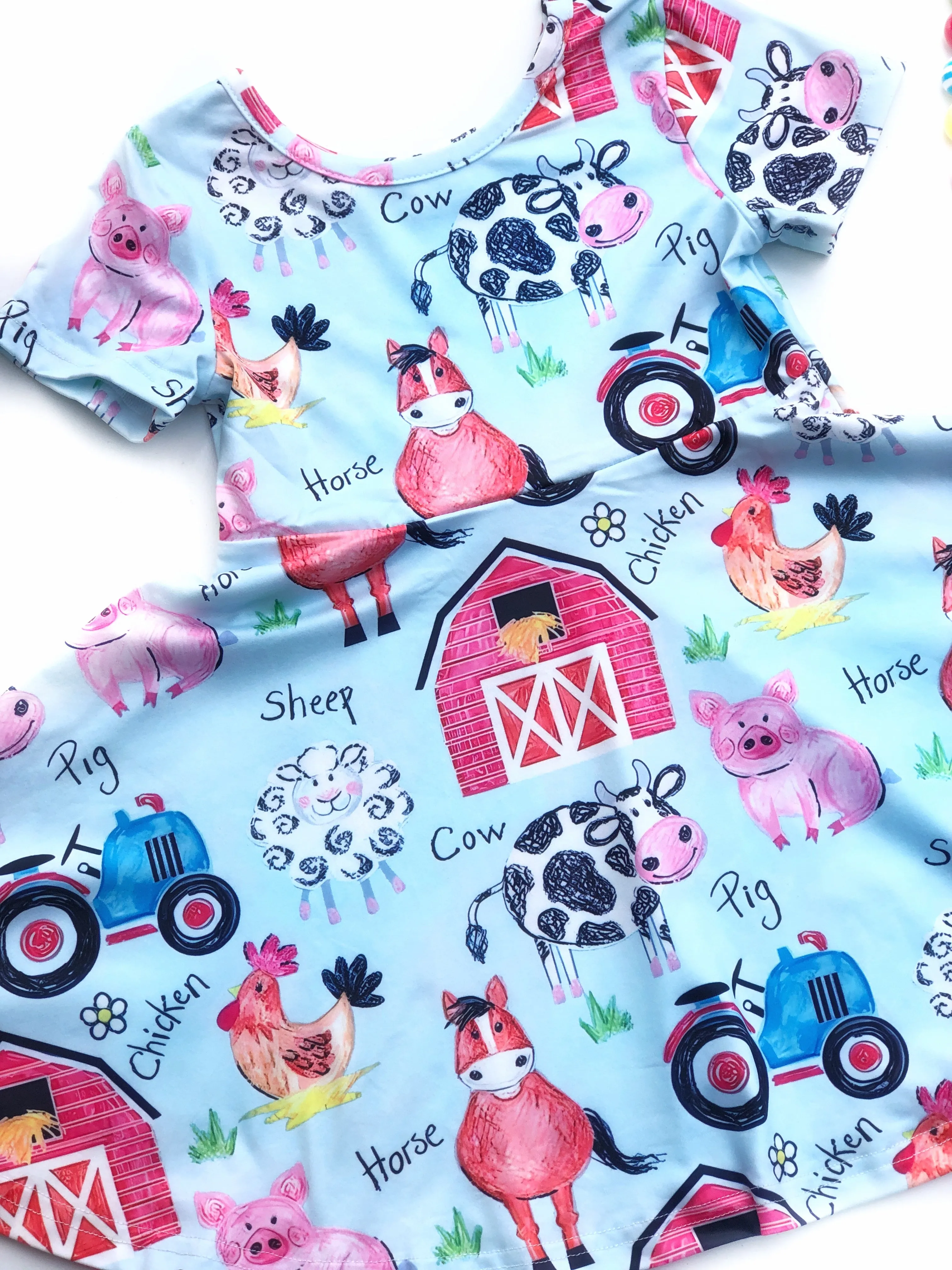 Farm party twirl dress