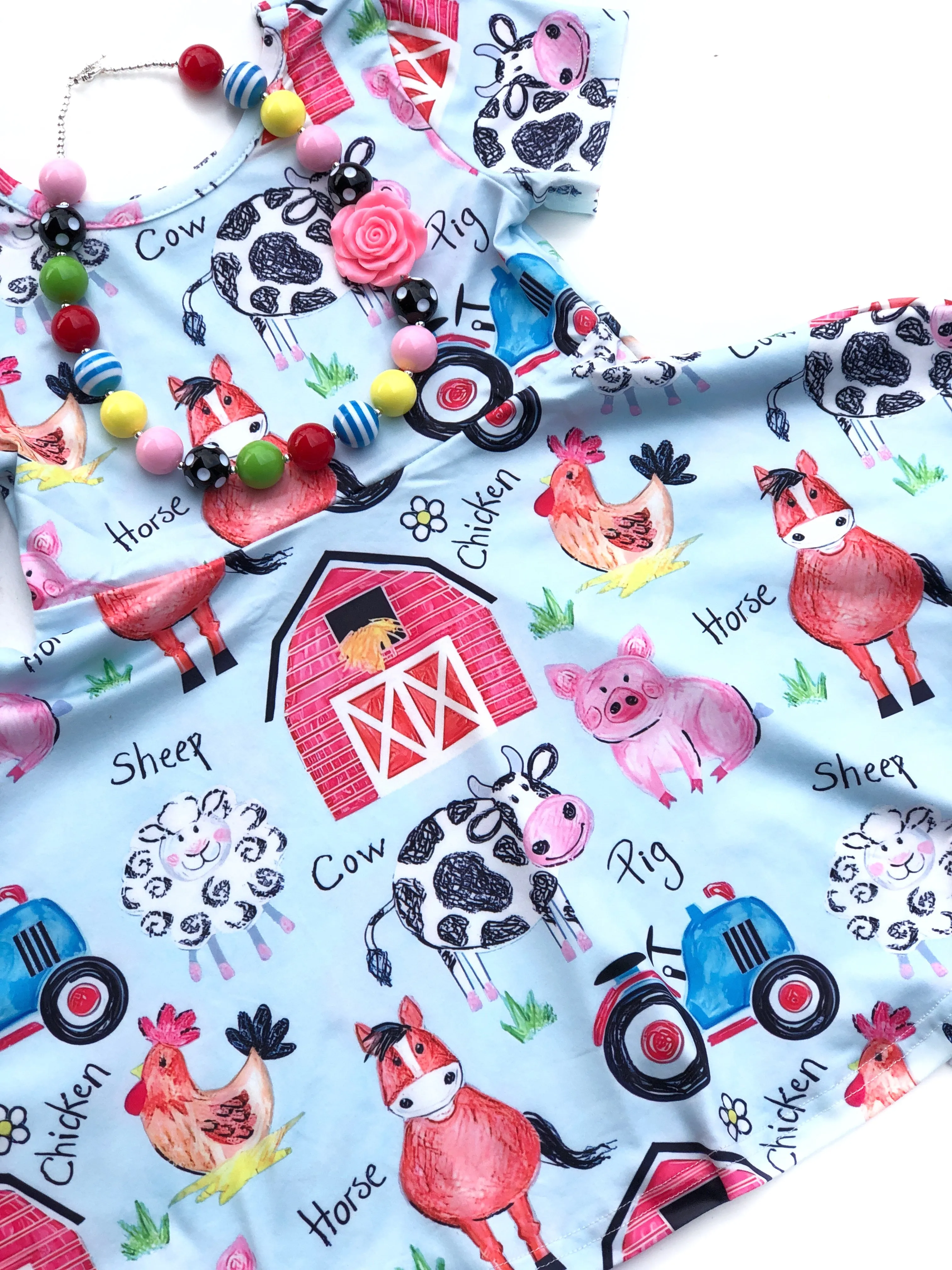 Farm party twirl dress