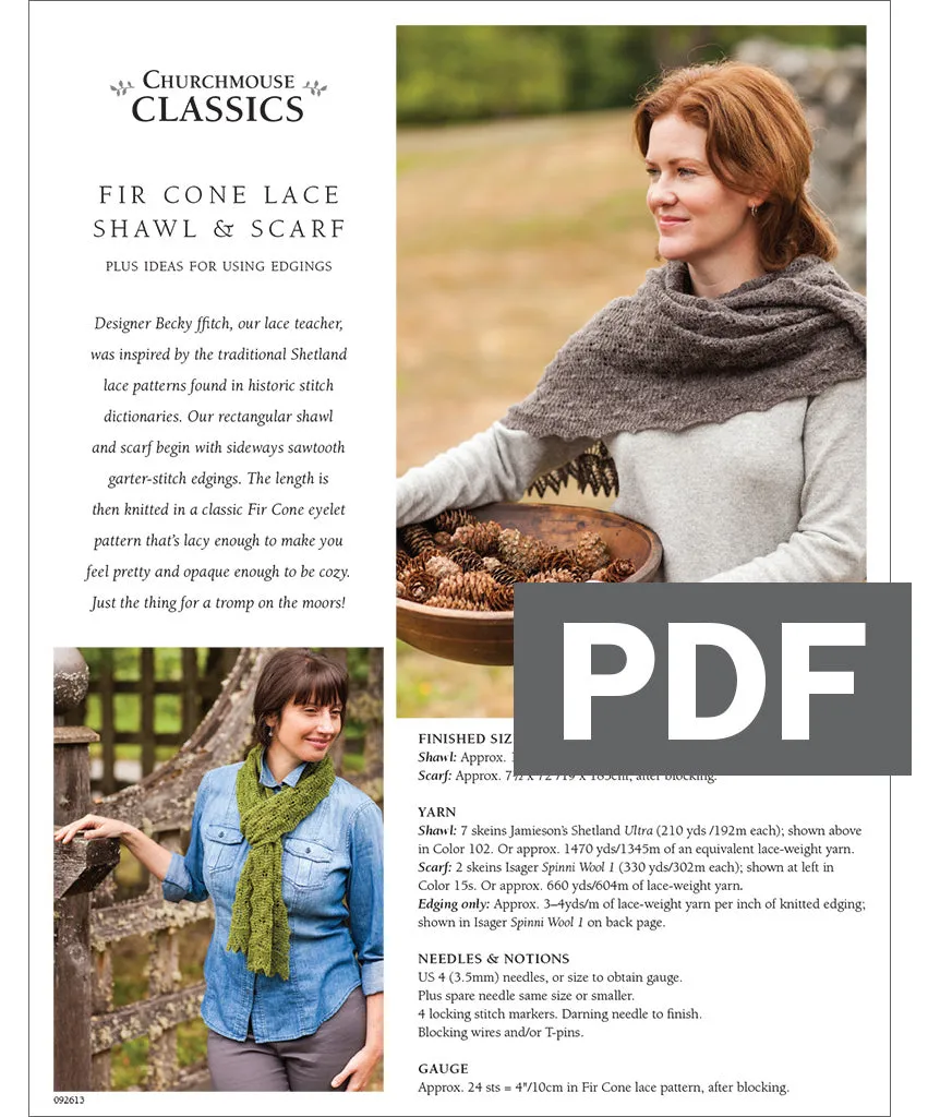 Fir Cone Lace Shawl Using Jamieson's Ultra