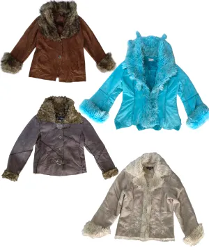 Furry Chic: Y2K Afghan Coat Collection🌟🧥✨ (H-098)