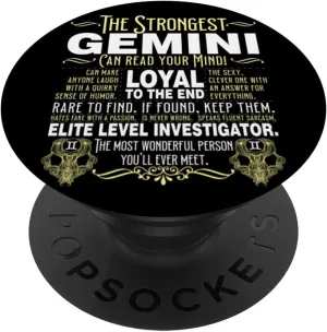 Gemini Symbol Astrology Zodiac Sign Personality Horoscope PopSockets Standard PopGrip