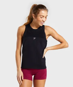 Gymshark Energy  Seamless Loose Vest - Black