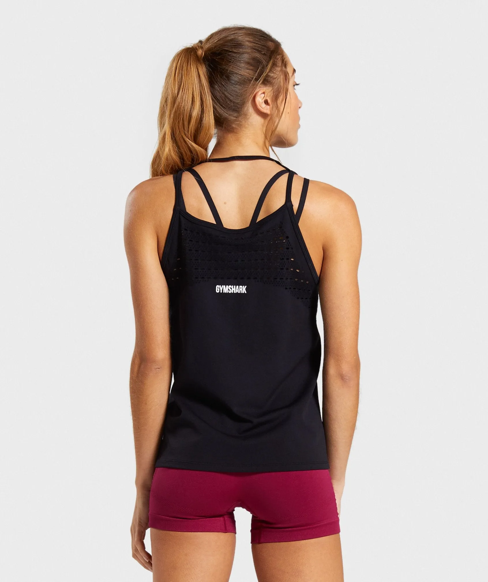 Gymshark Energy  Seamless Loose Vest - Black