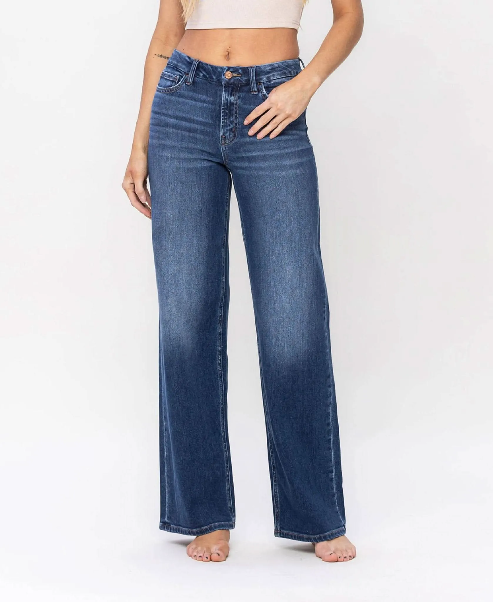 High Rise Loose Fit Jeans