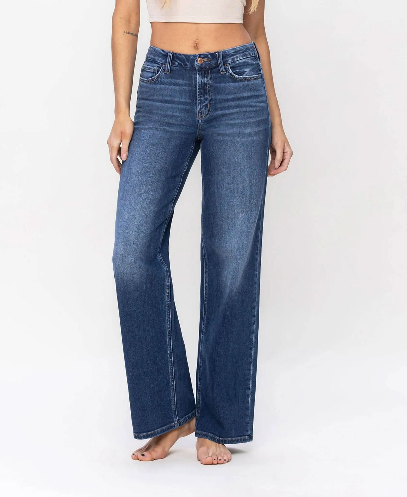 High Rise Loose Fit Jeans