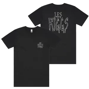 Le Riggs / Pocket and Back Print Black T-shirt
