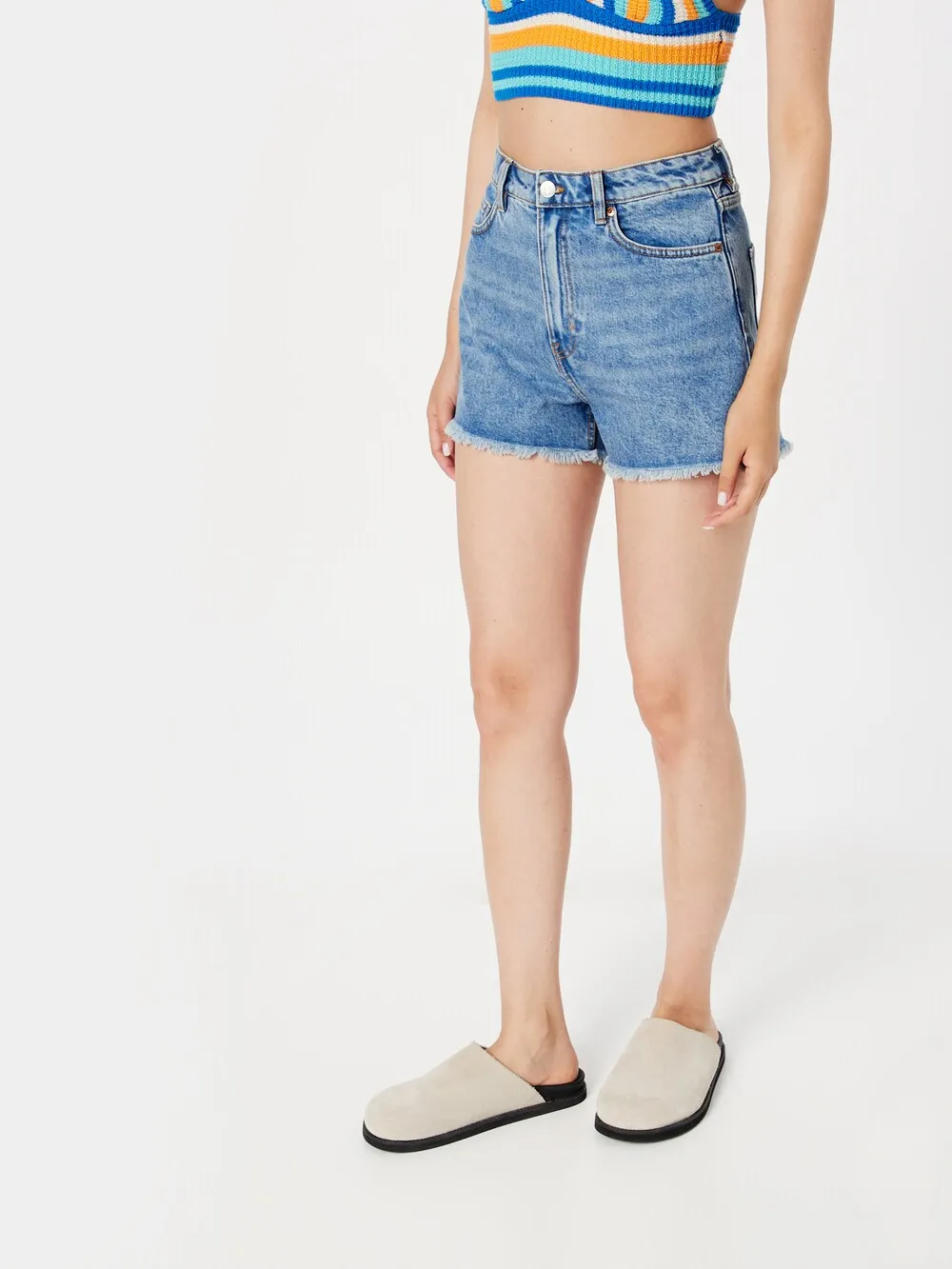 Loose-fit Monki jeans, blue