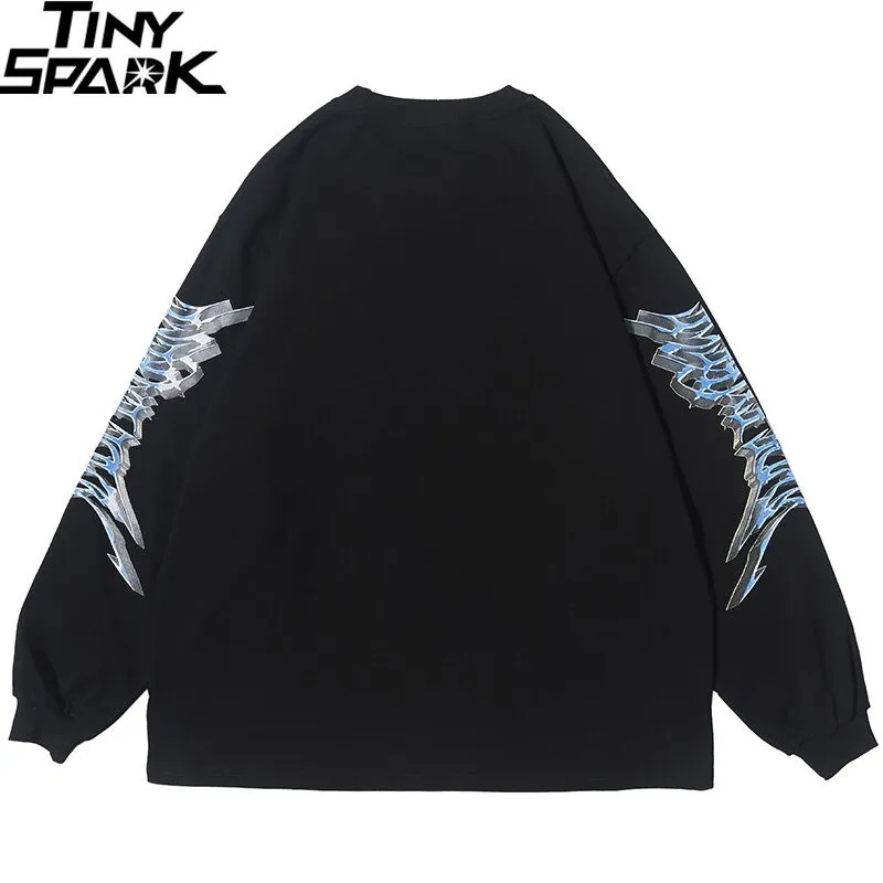 Men's Retro Angel Print Harajuku T-shirt