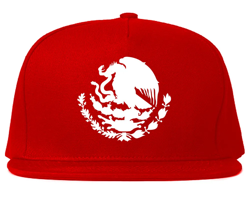 Mexican Color Coat Of Arms Mens Snapback Hat