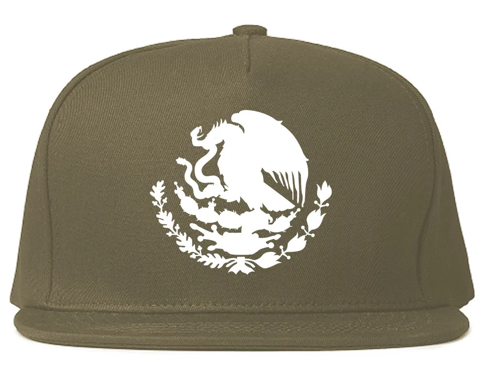 Mexican Color Coat Of Arms Mens Snapback Hat