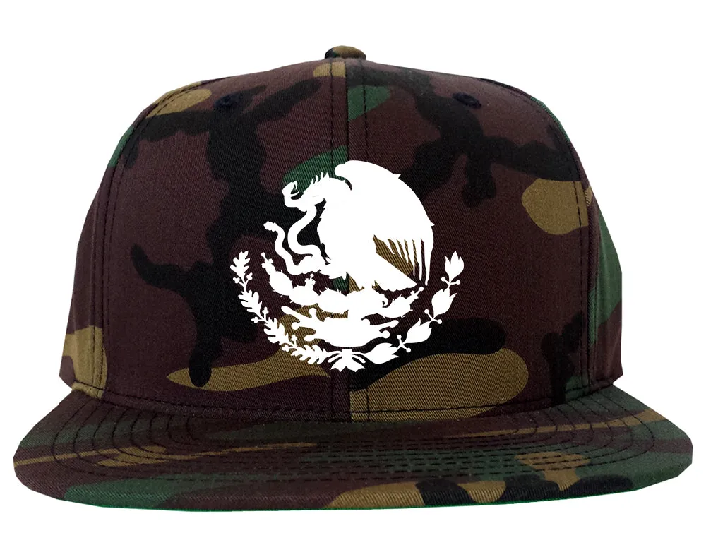 Mexican Color Coat Of Arms Mens Snapback Hat