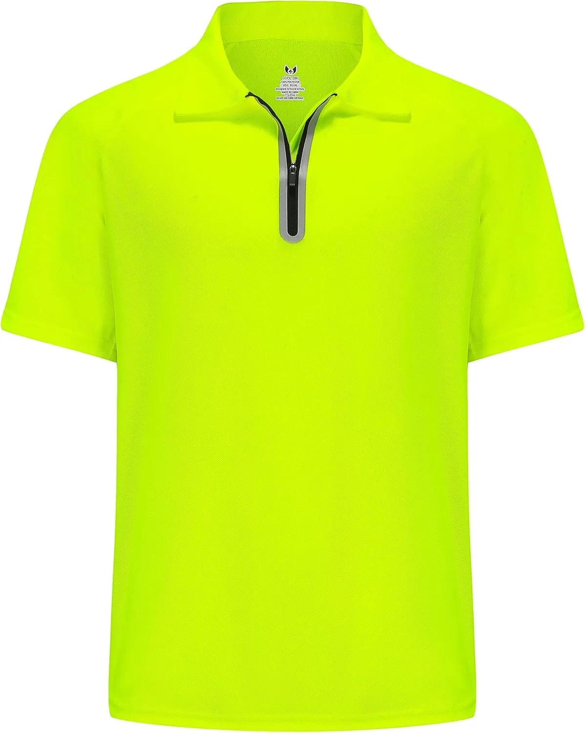 MOHEEN Golf Shirts for Men Lightweight Dry Fit Print Moisture Wicking Performance Short Sleeve Sports Polo Shirt