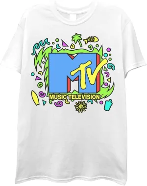 MTV Men's Logo 90's Retro T-Shirt