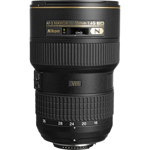 Nikon AF-S NIKKOR 16-35mm f/4G ED VR Lens Includes Filter Kits and Tripod (Intl Model) Bundle