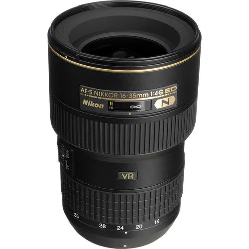 Nikon AF-S NIKKOR 16-35mm f/4G ED VR Lens Includes Filter Kits and Tripod (Intl Model) Bundle