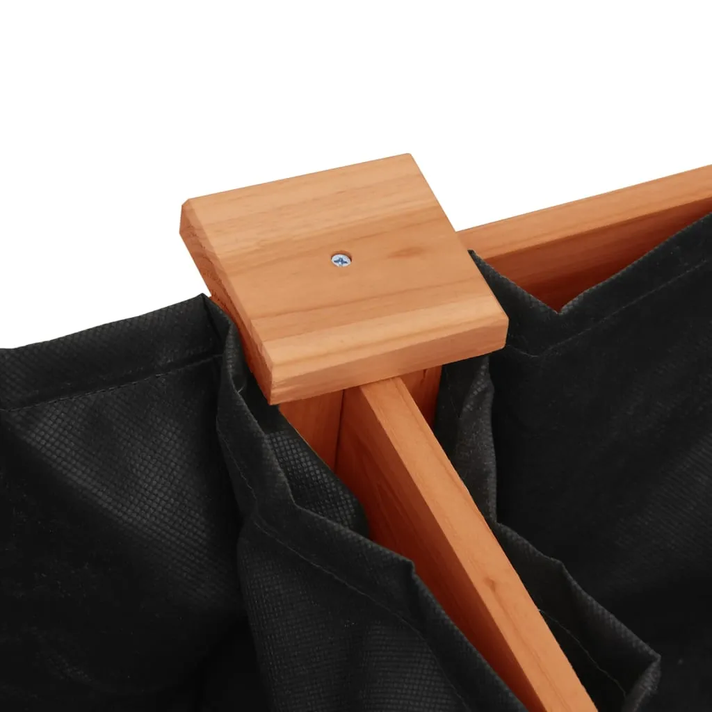 Planter with Liner Brown 203x53x76 cm Solid Wood Fir