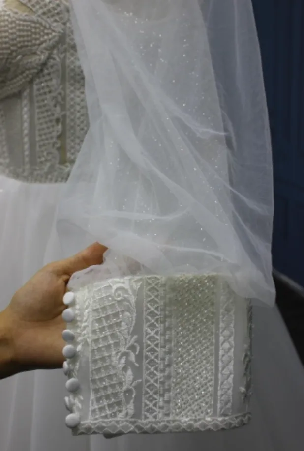Plus Size Bridal Gown Long Sleeves Boho Style