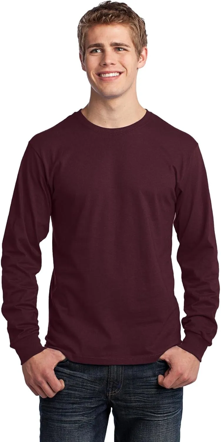Port & Company Men's Long Sleeve 54 oz 100% Cotton T Shirt