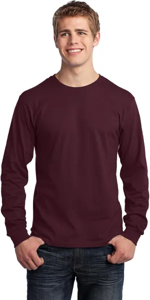 Port & Company Men's Long Sleeve 54 oz 100% Cotton T Shirt