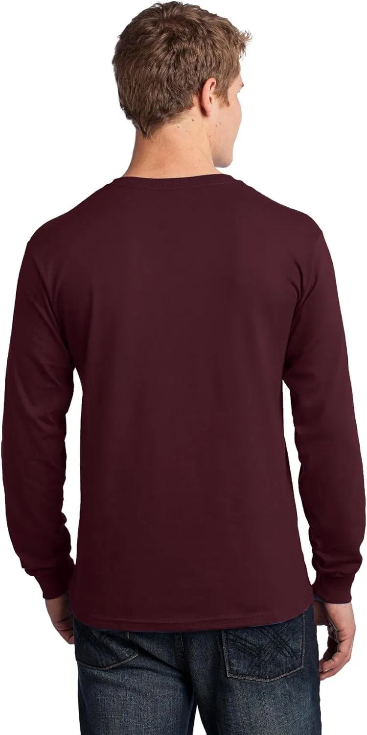 Port & Company Men's Long Sleeve 54 oz 100% Cotton T Shirt