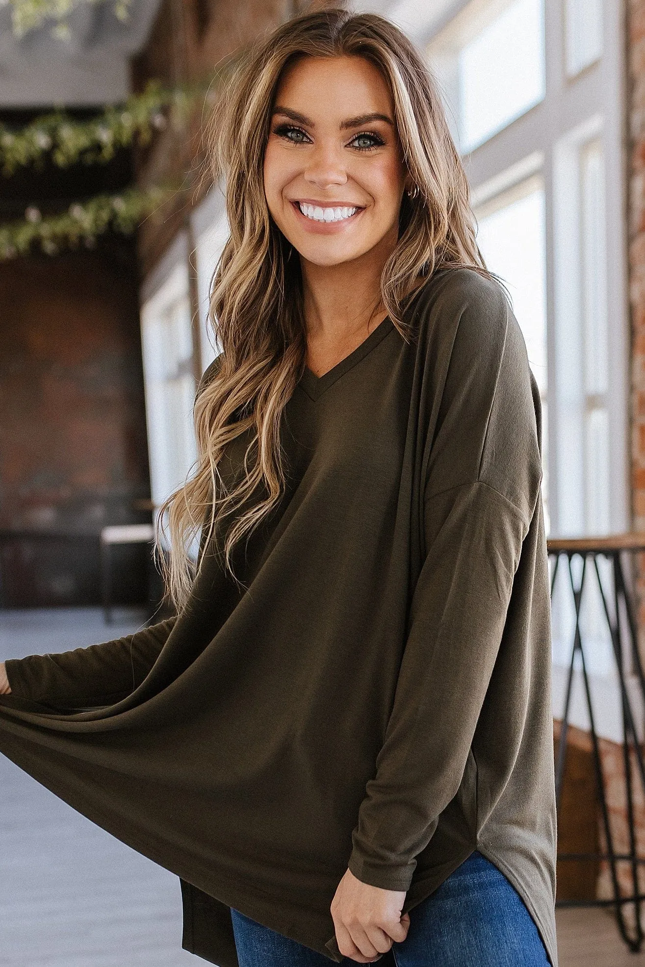 SALE - Quinn Dolman V-Neck Tunic S-3XL