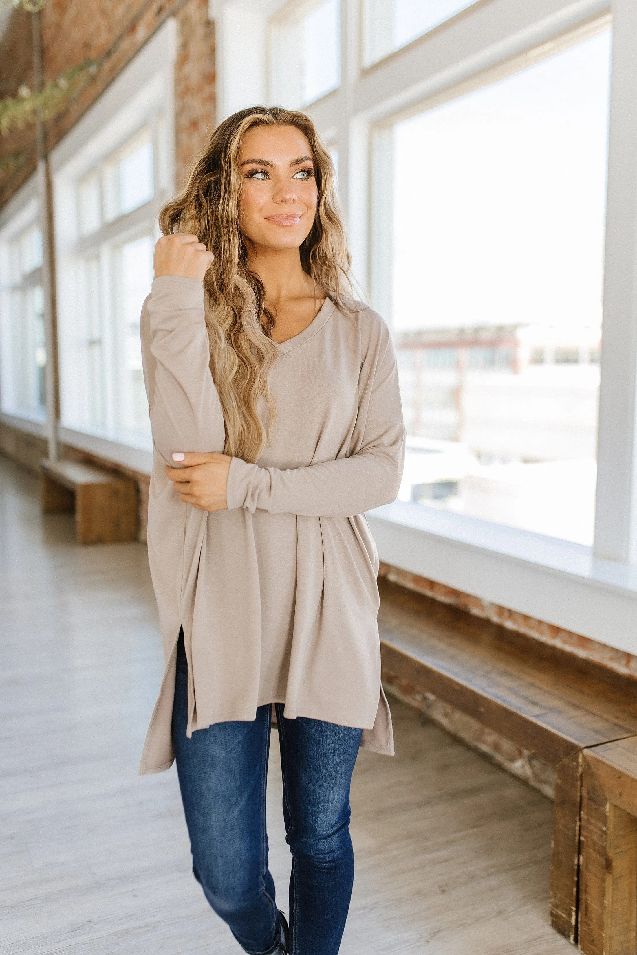 SALE - Quinn Dolman V-Neck Tunic S-3XL