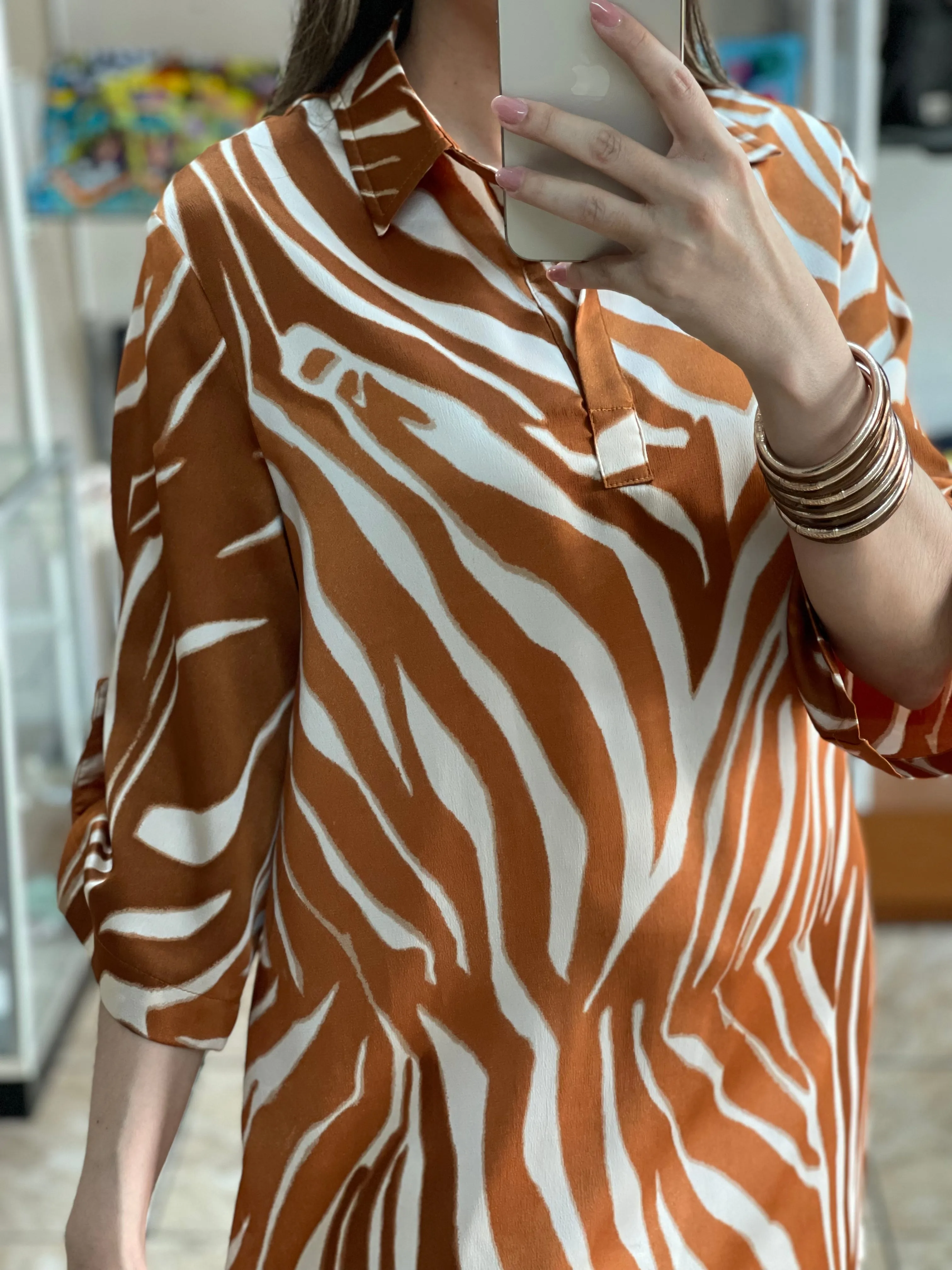 Satin Copper Dress
