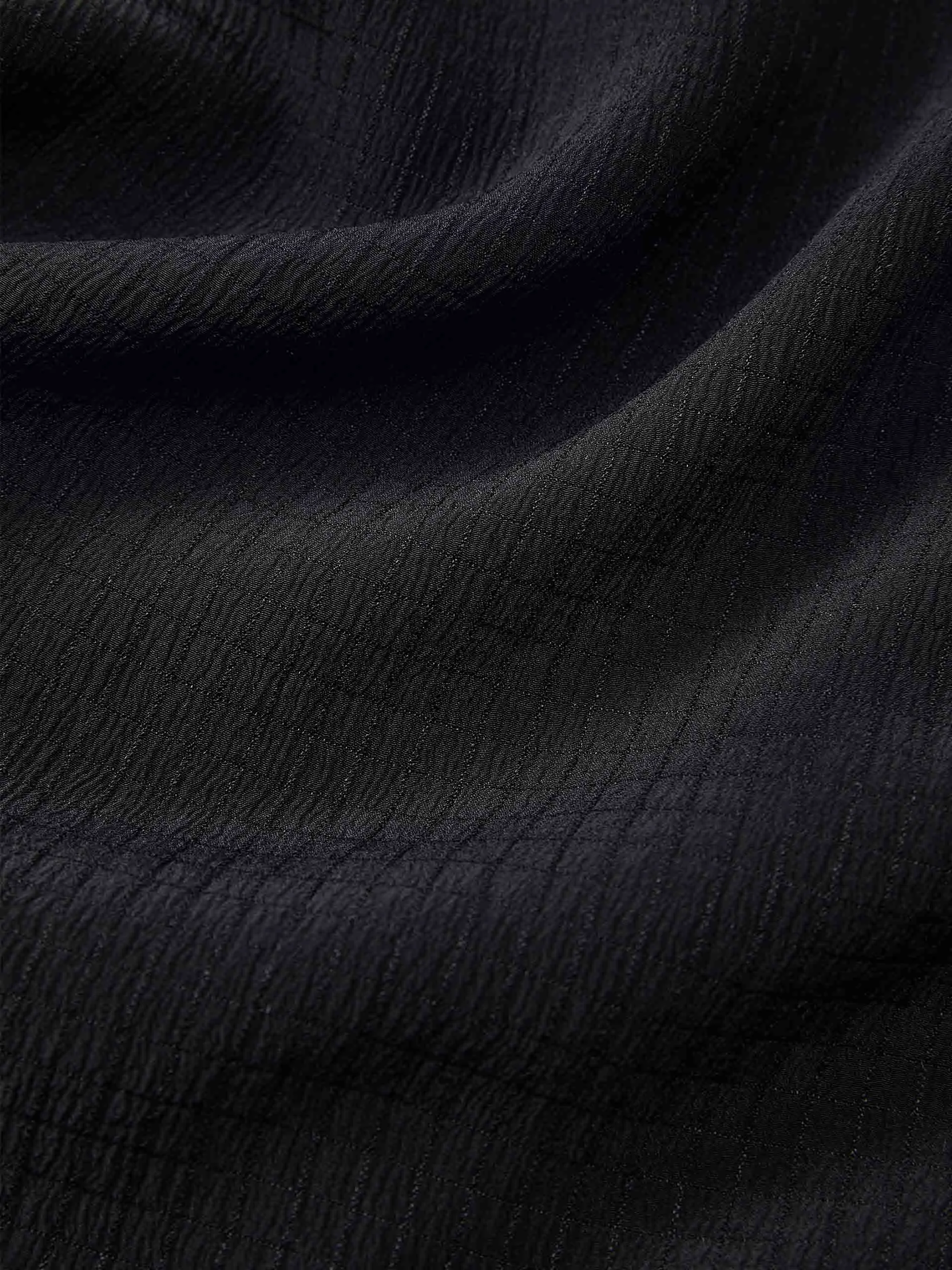Silk Ruffled Trim Top