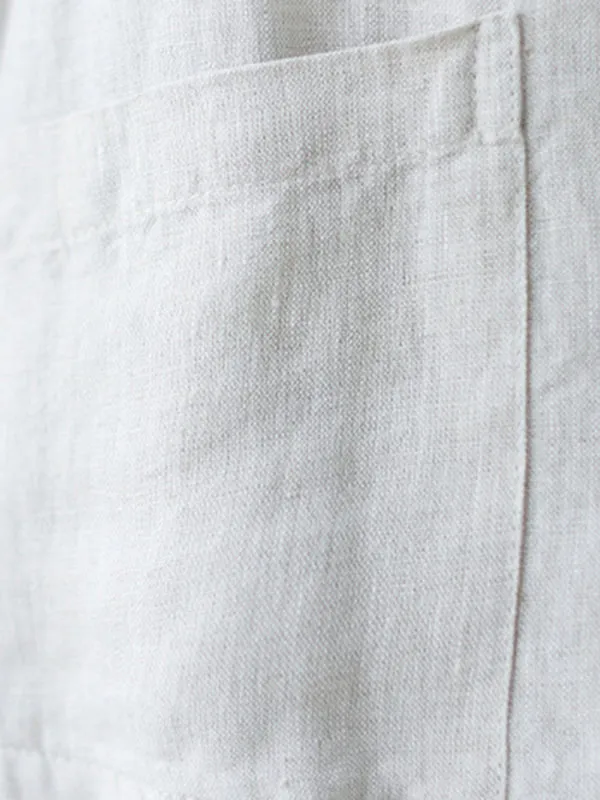 Simple Loose V-Neck Solid Color Vest