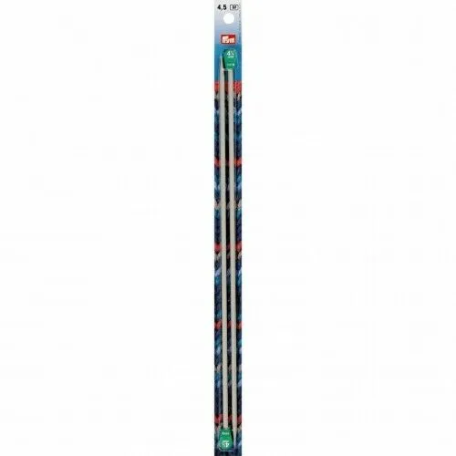 Single Pointed Aluminium Knitting Needles  - Various Sizes 4mm, 4.5mm,  5.5mm