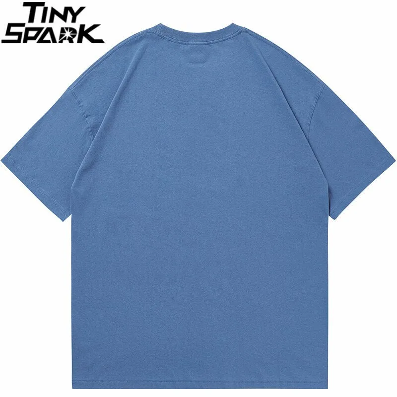 Streetwear Harajuku T-Shirt with Japanese Kanji Print