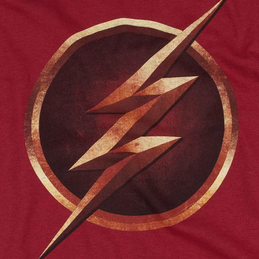 The Flash TV Series Logo Maroon T Shirt