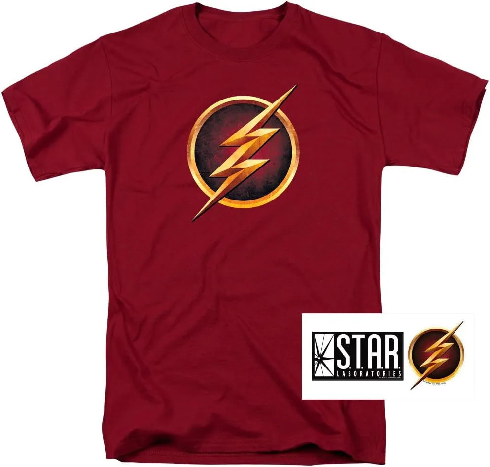 The Flash TV Series Logo Maroon T Shirt