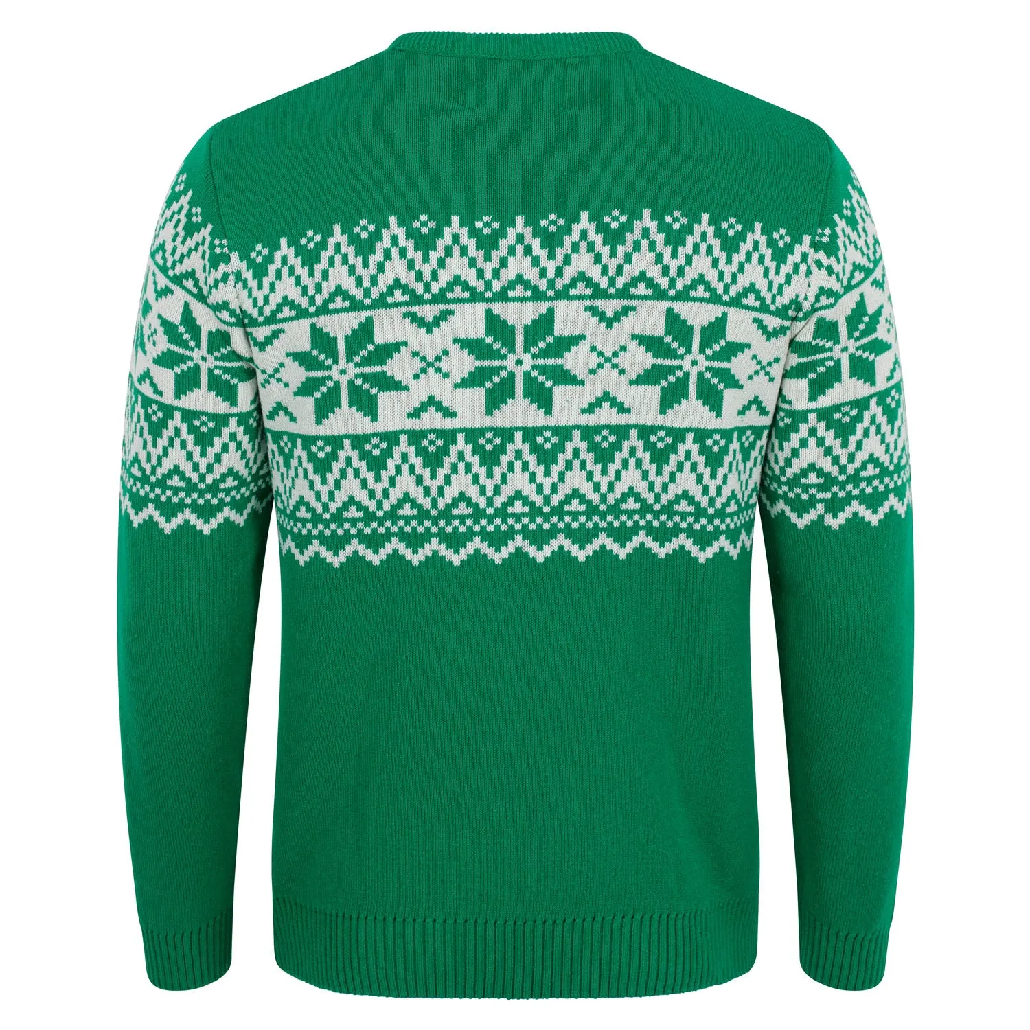 The Nordic Fairisle Men's Eco Christmas Jumper -  Green