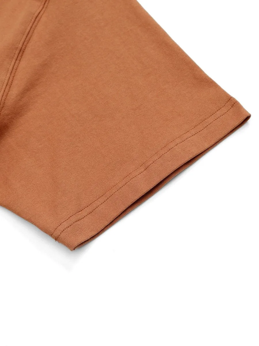 Thick Fabric Men's Solid Color T-shirt