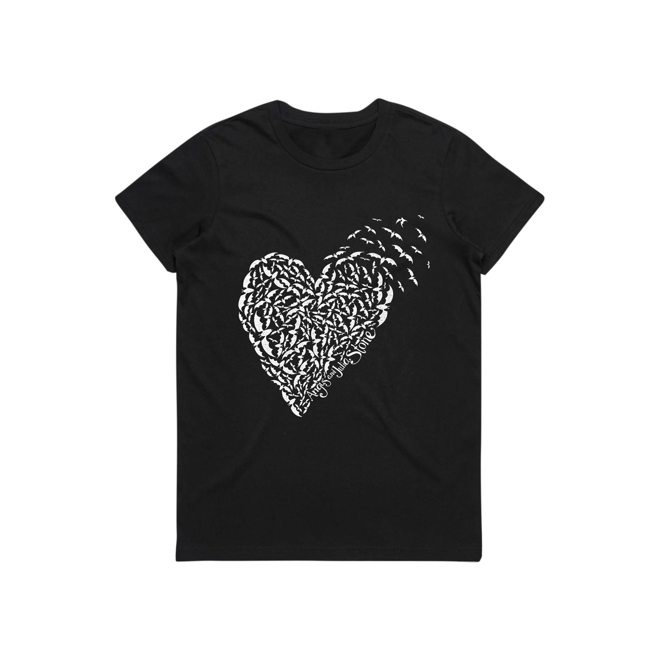 Vintage Collection / Heart / Women's Black T-shirt