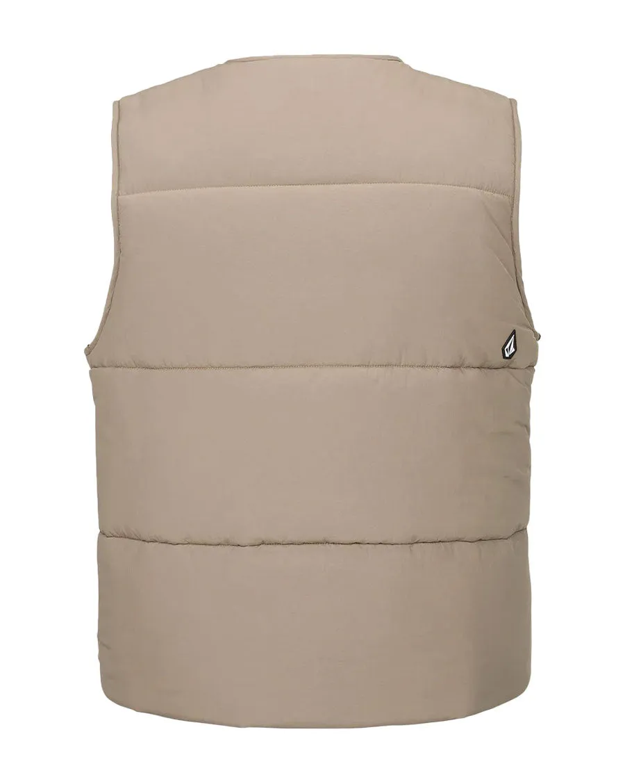 Volcom Men's Layered Up Vest Chestnut Brown Smp 2025
