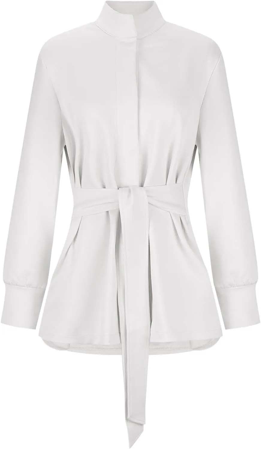 Women's Trench Coat Short Casual Spring Fall Fashion jackets 2024 Classic Lapel Overcoat Outerwear With Belt